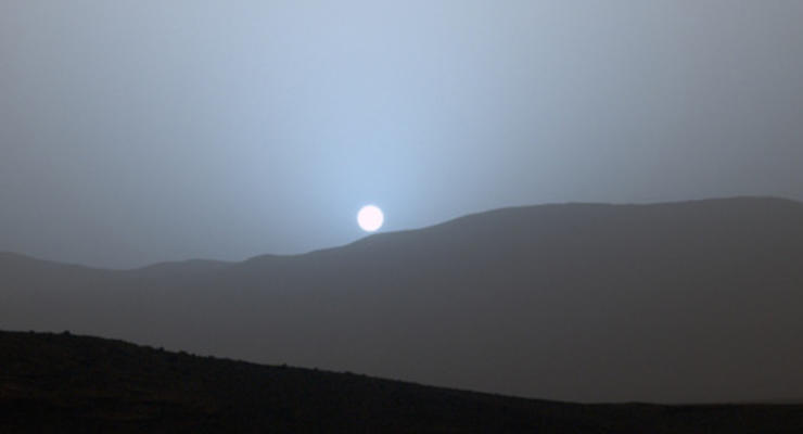 Curiosity снял закат на Марсе