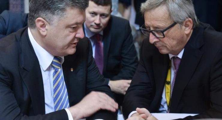 Порошенко обсудил с президентом Еврокомиссии вопросы безвизового режима с ЕС