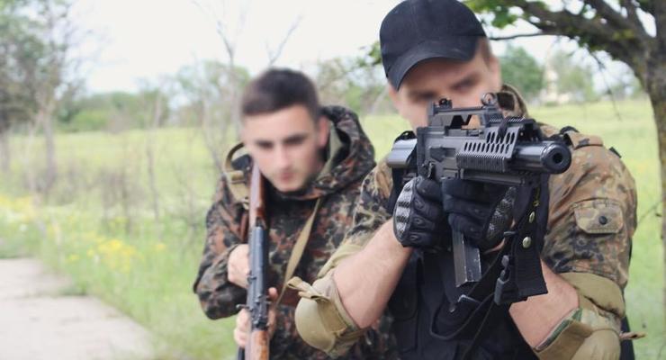 В Одессе прошли учения Гражданского корпуса полка Азов