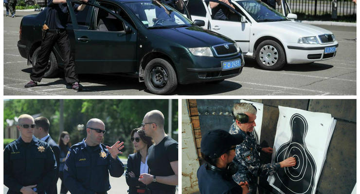 Яценюку показали, как американцы учат первых полицейских Украины