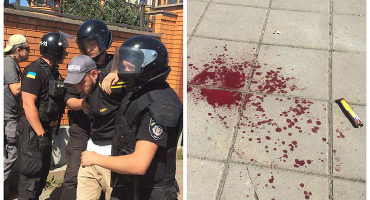 На Марше равенства в Киеве ранили милиционера, более десятка задержанных