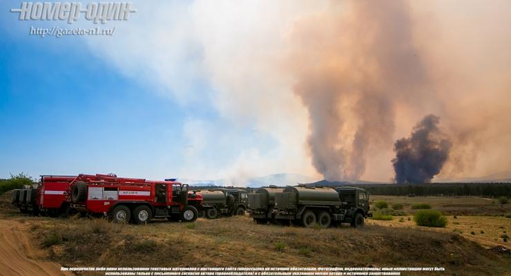 Военные случайно подожгли 700 гектаров леса в Бурятии