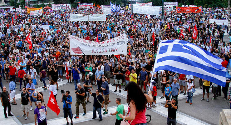 В Греции продолжается "Евромайдан"
