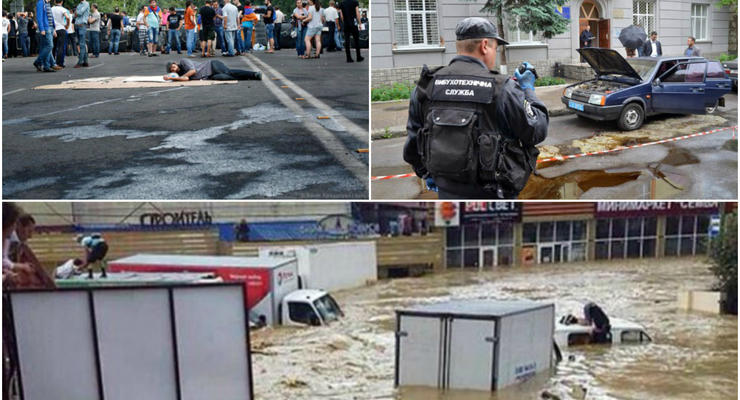 День в фото: страшный потоп в Сочи, очереди в Крыму и взрыв во Львове