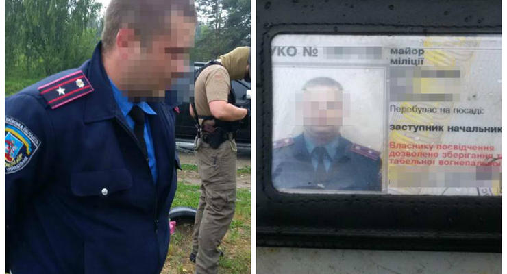 В Борисполе СБУ задержала милиционера при получении взятки