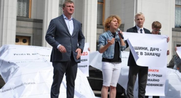 Министр юстиции и активисты пикетировали Раду
