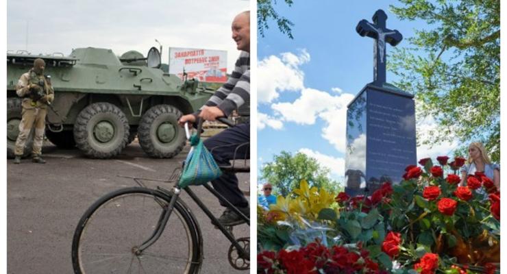 День в фото: БТРы в Мукачево и памятный знак Кузьме
