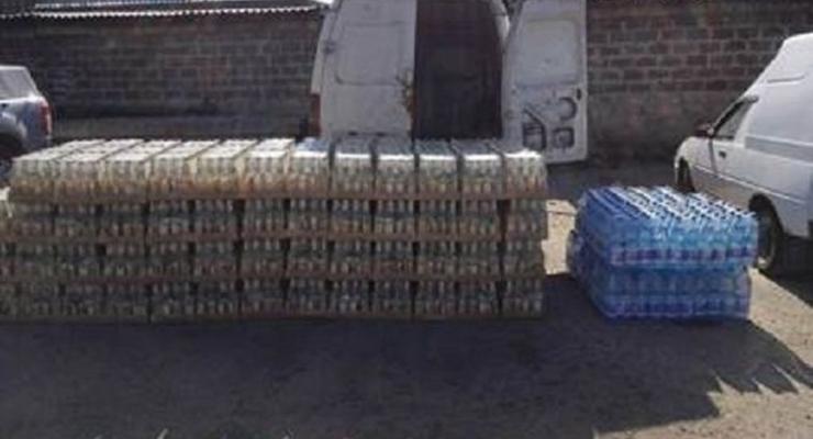 СБУ задержала 3000 бутылок контрафактной водки в районе Марьинки
