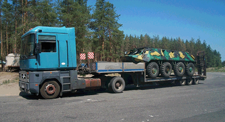 В Луганской области милиция предотвратила незаконный вывоз БТРа из зоны АТО