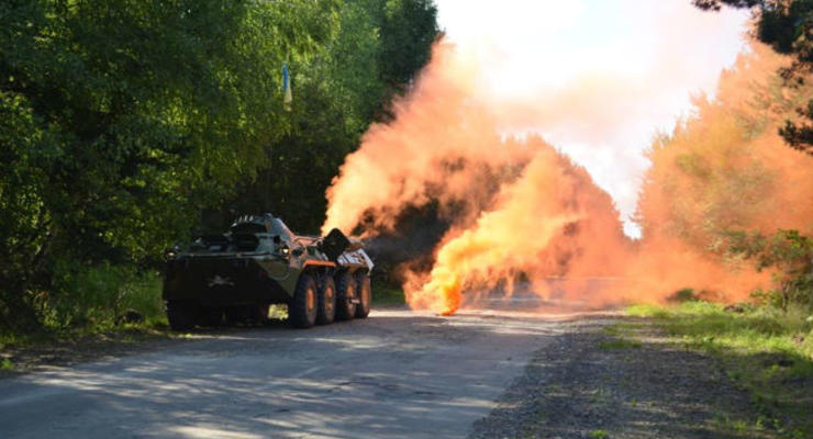 На Rapid Trident украинские морпехи отработали бой с террористами
