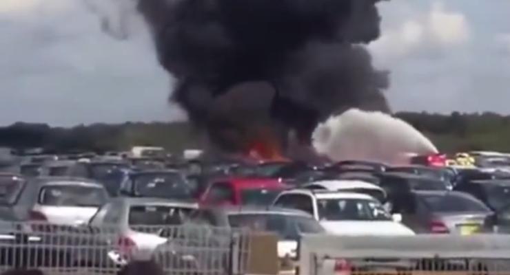 Появилось видео падения самолета семьи бин Ладена
