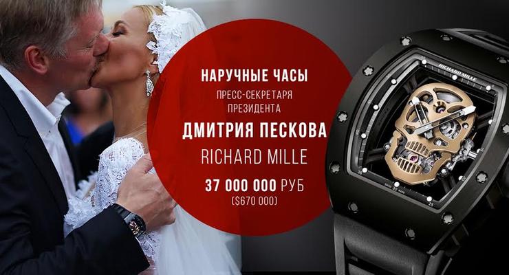 Навке грозит штраф из-за часов Пескова - Навальный