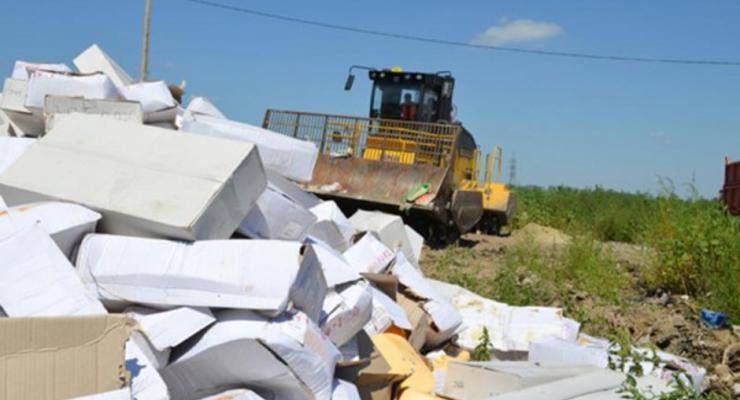 За сутки по указу Путина задержаны и уничтожаются почти 500 тонн продуктов