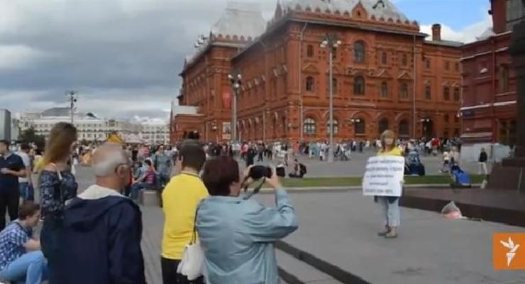В Москве прошла акция против уничтожения продуктов