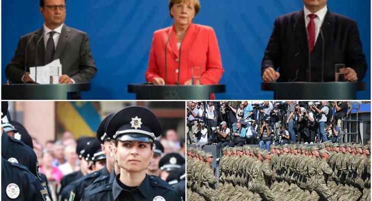 Итоги выходных: День Независимости, новая львовская полиция и встреча в Берлине
