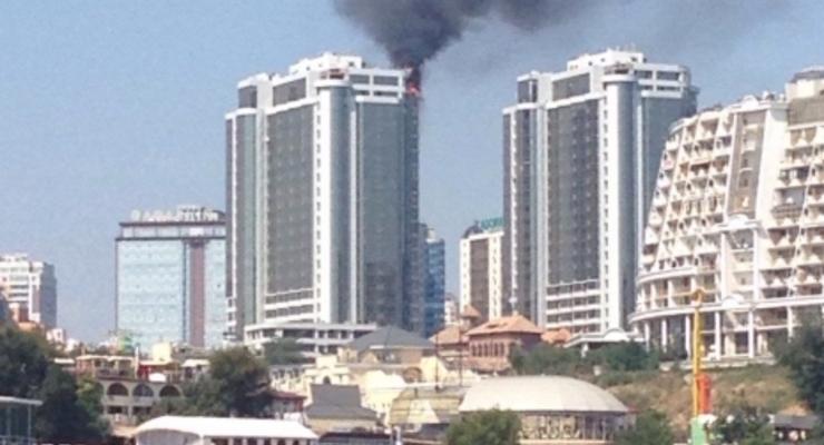 В сети появилось видео пожара в Одессе