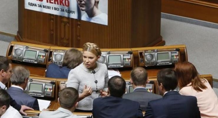 У Тимошенко не будут голосовать за изменения в Конституцию - СМИ