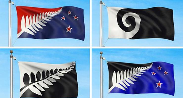 В конкурсе на новый флаг Новой Зеландии выбрали четыре финалиста