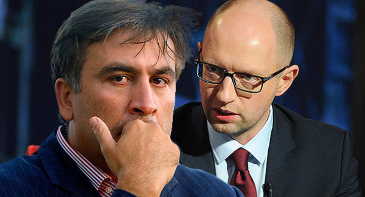 "Сеня, не наглей!" Соцсети шутят по поводу конфликта Яценюка и Саакашвили