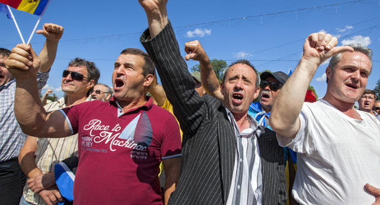 В Кишиневе началась новая акция протеста