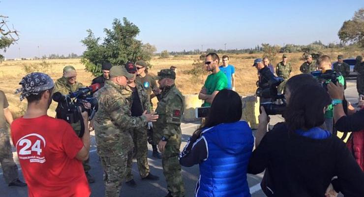 Милиция подключилась к обеспечению порядка на границе с Крымом