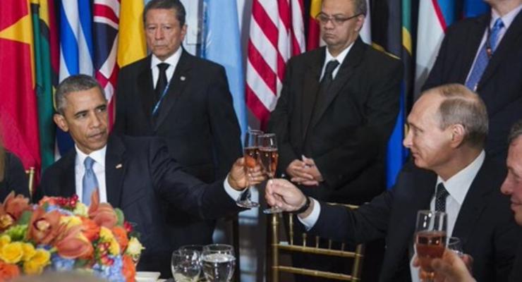 Обама и Путин оказались на ланче в Генассамблеи ООН за одним столом