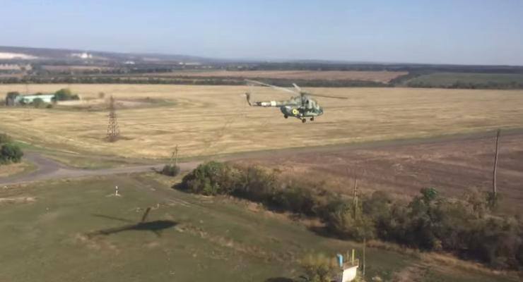 Украинские вертолеты пролетели над зоной АТО на сверхмалой высоте