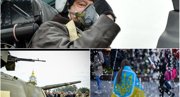 Итоги 14 октября: День защитника Украины, военная техника в Киеве и Порошенко на истребителе