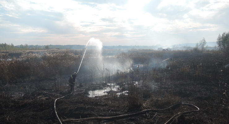 Киев снова в дыму: горят торфяники