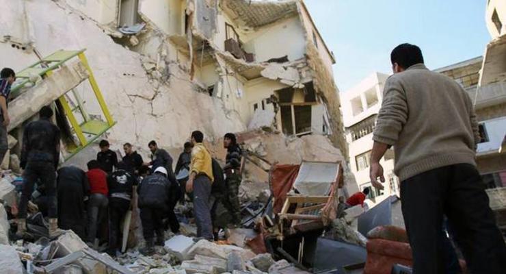 Бомбежка жилых кварталов в Сирии: видео ракетного удара россиян