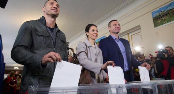 По предварительным результатам, в мэрской гонке в Киеве побеждает Виталий Кличко