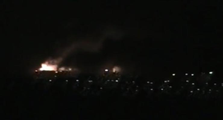 Пожар на складах в Сватово: видео катастрофы