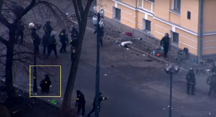 Расстрел Майдана: появилось новое видео стрельбы беркутовца