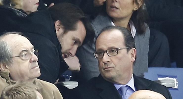 Опубликованы фото реакции Олланда на теракты в Париже
