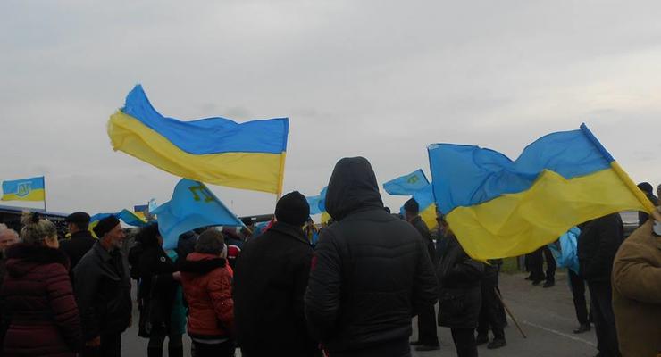 Сторонники блокады Крыма проведут акцию протеста на Банковой