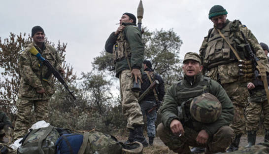 Наиболее активные боевые действия идут на участке между Авдеевкой и Марьинкой