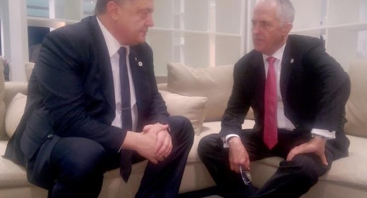 Порошенко и премьер Австралии обсудили перспективы создания трибунала по МН17