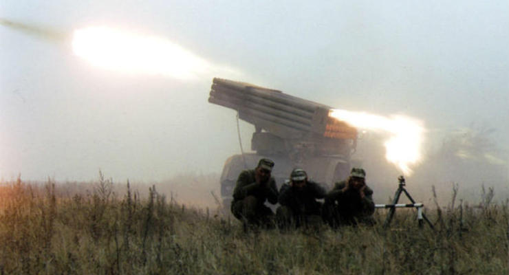 Гибридная армия РФ снова применила реактивную артиллерию