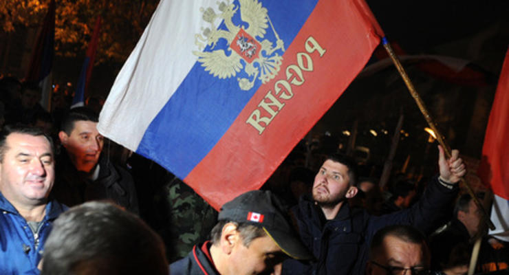 В Черногории пророссийские активисты провели митинг против вступления в НАТО