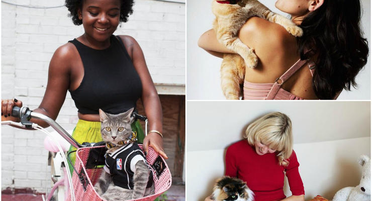 Вдвое больше красоты: американка фотографирует  кошек и их хозяек