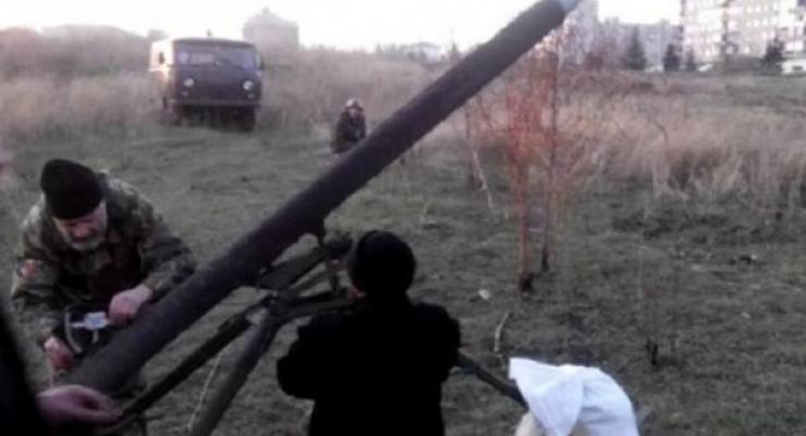 Боевики провели учения в Донецкой области