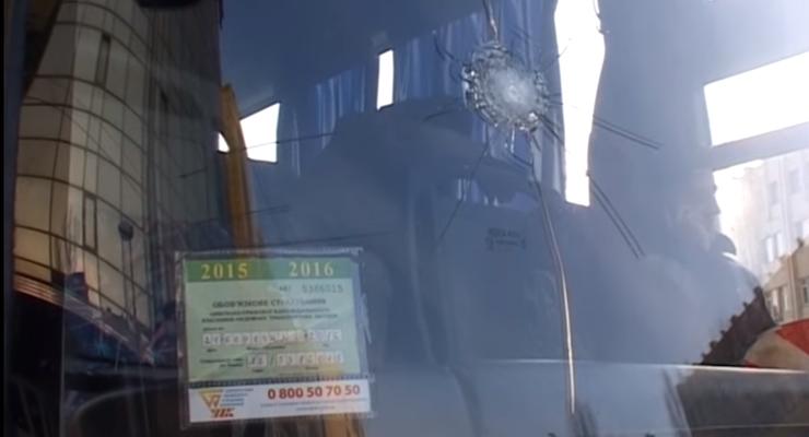 Появилось видео с места взрывов в Киеве