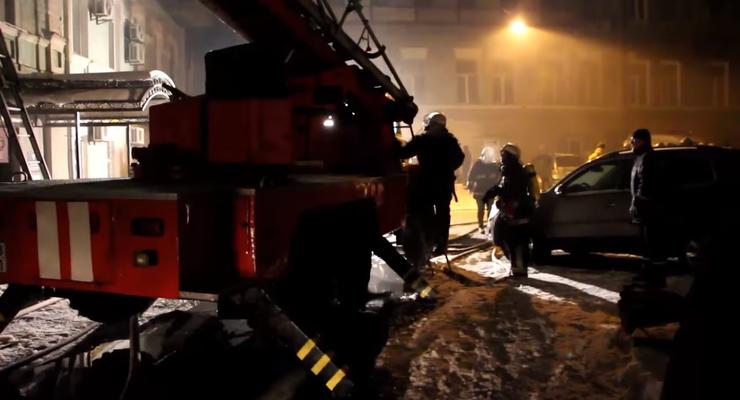 ГСЧС опубликовала видео смертельного пожара в Киеве