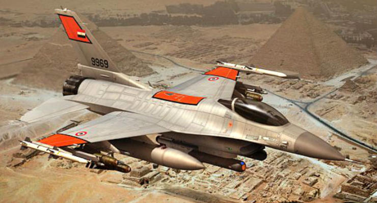 В Египте разбился истребитель F-16, экипаж не выжил