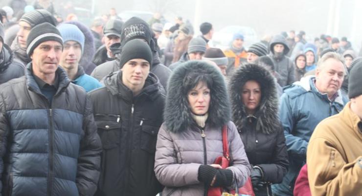 Жители Ясиноватой устроили митинг против сепаратиста Губарева
