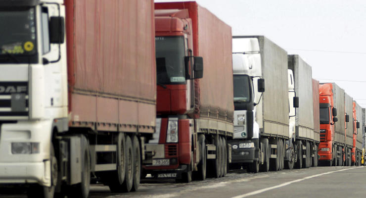 В России начали блокировать украинские грузовые машины