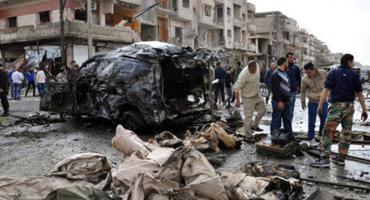 В результате взрыва в сирийском Хомсе погибли 46 человек, не менее 100 ранены