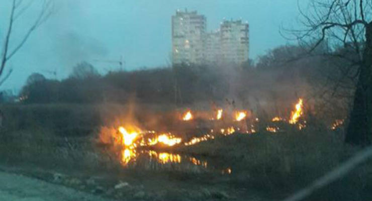 В Ирпене под Киевом снова горит торф