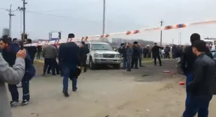 В России возле мечети взорвался автомобиль