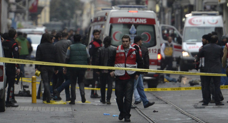 В Сети появилось видео момента взрыва в Стамбуле